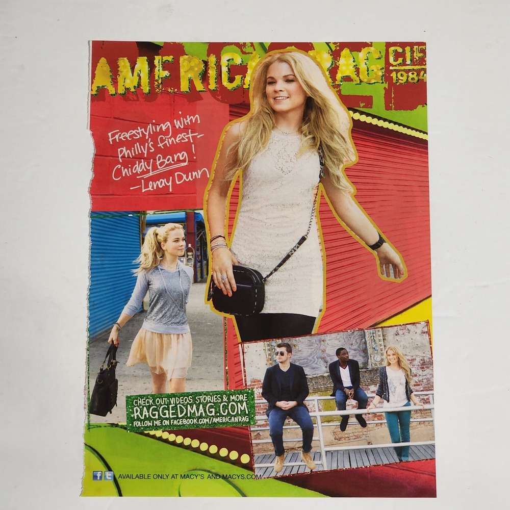 Print Ad Lenay Dunn American Rag raggedmag colorful clipping 2012